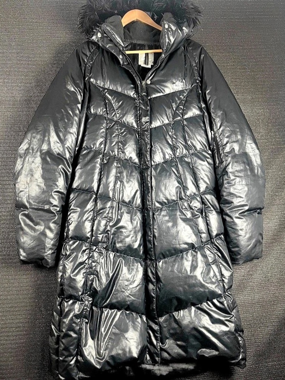 Y2K Nike Puffer Jacket Black Puffer Coat XL